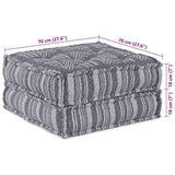 Modular Sofa Grey Print 70 x 70 x 36 cm Fabric 4019051
