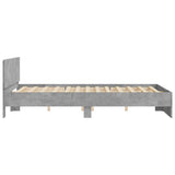 Bed Frame without Mattress Concrete Grey 140x200 cm 3207486