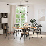 Dining Table Leg Spider Shape Black 85x85x cm Steel 4013120