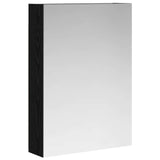 Bathroom Mirror Cabinet Black Oak 50 x 14.5 x 70 cm 889040