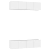 TV Cabinets 4 pcs White 60x30x30 cm Engineered Wood 3074450