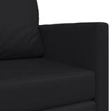 Folding Sofa Bed Black 124 x 71 x 78 cm Faux Leather 42030518