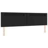 LED Headboard Black 200 cm Faux Leather 42007313