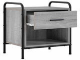 Bedside Cabinet 2 pcs Grey Sonoma 40 x 30 x 50 cm 8013501