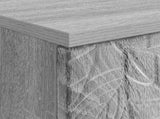 Desk Grey Sonoma Engineered Wood 142.5 x 50 x 75 cm 3414618