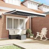 Retractable Awning Manual Anthracite 300 x 250 cm Fabric, Metal 3329930