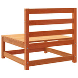 Garden Sofas Armless 3 pcs Wax Brown 70x70x67 cm Solid Wood Pine 837932
