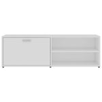 ZNTS TV Cabinet White 120x34x37 cm Engineered Wood 801152