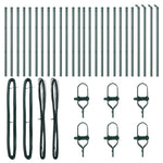 Fence Post Other 26 pcs Green 3.2 x 3.2 x 80 cm Steel 3350109