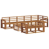 Outdoor Sofa Set 9 pcs Natural Solid Acacia Wood 3366607