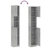 Bathroom Cabinet Concrete grey Engineered wood Tall 802880
