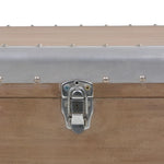 Storage Box Solid Fir Wood 91x52x40 cm Brown 246124