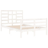 Bed Frame without Mattress White Solid Wood 120x200 cm 3105856