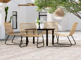 5 Piece Garden Dining Set Oak 3099162