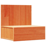 Bedside Table Wax Brown 42 x 32.5 x 40 cm Solid pine wood 873497
