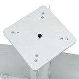 In-Ground Parasol Base Silver 27.5x27.5x45 cm Steel 4003368