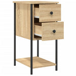 ZNTS Bedside Cabinets 2 pcs Sonoma Oak 32x42x70 cm Engineered Wood 826096