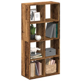 Room Divider Bookcase Old Wood 69.5x29x137.5 cm Engineered Wood 858028