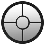 Mirror Black 40x4 cm Iron Round for Indoor Use 3093528