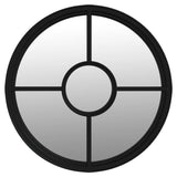 Mirror Black 40x4 cm Iron Round for Indoor Use 3093528
