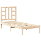 Bed Frame without Mattress 75x190 cm Small Single Solid Wood 3105365
