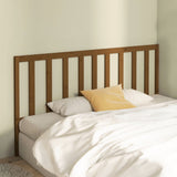 Bed Headboard Honey Brown 206x4x100 cm Solid Wood Pine 817763