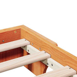 Bed Frame Wax Brown 90 x 200 cm Solid Pine Wood 872880