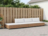 4 pcs Rattan Lounge Set with Cushions GENDT Natural Rattan 3429874