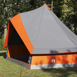 Tipi Tent with Roof Grey and Orange 400 x 346 x 250 cm Taffeta 42000980