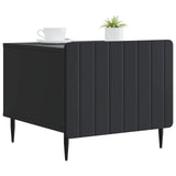 Coffee Table with Drawer Black 49 x 50 x 42 cm Engineered Wood 894506