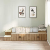 Storage Bed Frame with Drawer Artisan oak 244 x 127 x 53.5 cm 3335564
