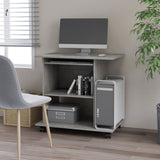 Computer Desk Concrete Grey 80x50x75 cm Engineered Wood 802898