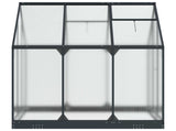 Garden Greenhouse with Door Anthracite 183.5 x 183.5 x 207 cm 3433041