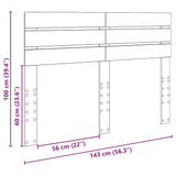 Headboard Smoked Oak Engineered wood 888201