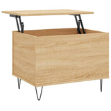 Coffee Table Sonoma Oak 60x44.5x45 cm Engineered Wood 830951