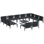 Garden Sofa Set Anthracite Steel 3379019