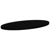 Table Top Dark Brown 120x60x4 cm Solid Wood Oak Oval 4009059