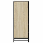 ZNTS Bathroom Cabinet Sonoma Oak 35x37.5x100 cm Engineered Wood 849250