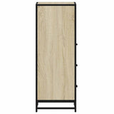 ZNTS Bathroom Cabinet Sonoma Oak 35x37.5x100 cm Engineered Wood 849250