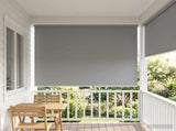 Outdoor Roller Blind UV Protection Light Grey Polyester 42041270