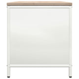 Firewood Rack with Wooden Top White 100.5x35.5x40 cm 864256