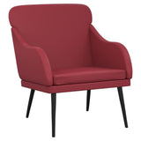 Armchair Wine Red 63x76x80 cm Faux Leather 351428