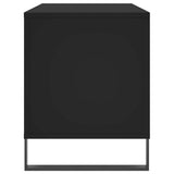 Record Cabinet Black Engineered wood, iron 100x38x48 cm 831757