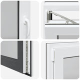 Basement Window "RISOR" 110x70 cm Tilt&Turn DIN Left Anthracite 4108460