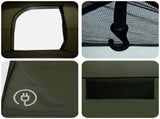 Cabin Tent Olive Green 244 x 213 x 183 cm Polyester and Steel 42029025