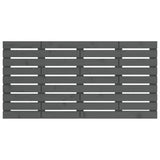 Wall Headboard Grey 156x3x63 cm Solid Wood Pine 824740