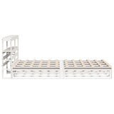 Bed Frame without Mattress White 120x190 cm Small Double Solid Wood Pine 3306517