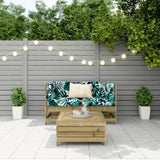 3 Piece Garden Sofa Set Impregnated Wood Pine 3250755