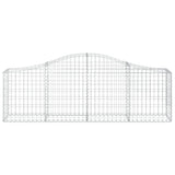 Arched Gabion Baskets 18 pcs 200x30x60/80 cm Galvanised Iron 3145402