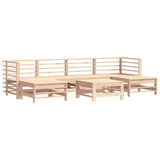 7 Piece Garden Lounge Set Solid Wood Pine 3186396